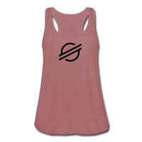 Crypto Gear- "XLM SYMBOL" Women's Flowy Tank Top by Bella - mauve