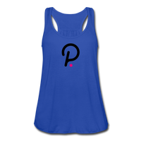 Crypto gear- "POLKADOT SYMBOL" Women's Flowy Tank Top by Bella - royal blue