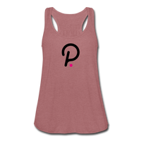 Crypto gear- "POLKADOT SYMBOL" Women's Flowy Tank Top by Bella - mauve