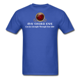 Meditation Clothes- "THIRD EYE BS" Unisex Classic T-Shirt - royal blue