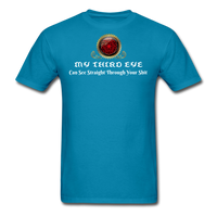 Meditation Clothes- "THIRD EYE BS" Unisex Classic T-Shirt - turquoise