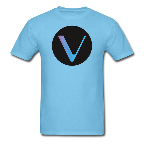 Crypto Gear "VECHAIN SYMBOL" Unisex Classic T-Shirt - aquatic blue