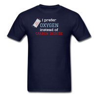 Random Designs "OXYGEN VS CO2" Unisex Classic T-Shirt - navy