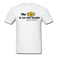 Random Designs "MASK IS INSIDE" Unisex Classic T-Shirt - white