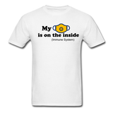 Random Designs "MASK IS INSIDE" Unisex Classic T-Shirt - white