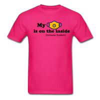 Random Designs "MASK IS INSIDE" Unisex Classic T-Shirt - fuchsia