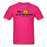 Random Designs "MASK IS INSIDE" Unisex Classic T-Shirt - fuchsia