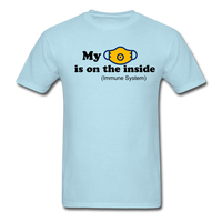 Random Designs "MASK IS INSIDE" Unisex Classic T-Shirt - powder blue
