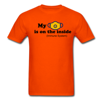 Random Designs "MASK IS INSIDE" Unisex Classic T-Shirt - orange
