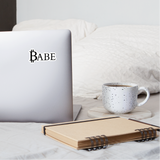 Crypto Gear- "BITCOIN BABE" Sticker - white matte