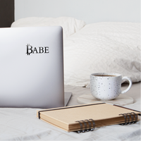 Crypto Gear- "BITCOIN BABE" Sticker - transparent glossy