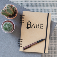 Crypto Gear- "BITCOIN BABE" Sticker - transparent glossy