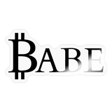 Crypto Gear- "BITCOIN BABE" Sticker - transparent glossy