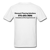Custom Design- "DISCOUNT FLOORING SOLUTIONS" Unisex Classic T-Shirt - white