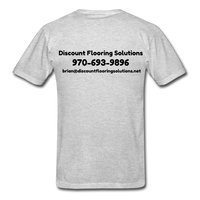 Custom Design- "DISCOUNT FLOORING SOLUTIONS" Unisex Classic T-Shirt - heather gray