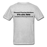 Custom Design- "DISCOUNT FLOORING SOLUTIONS" Unisex Classic T-Shirt - heather gray