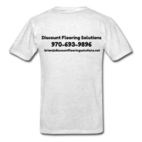 Custom Design- "DISCOUNT FLOORING SOLUTIONS" Unisex Classic T-Shirt - light heather gray