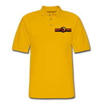 Custom Design- "DISCOUNT FLOORING SOLUTIONS" Men's Pique Polo Shirt - Yellow
