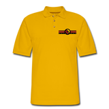 Custom Design- "DISCOUNT FLOORING SOLUTIONS" Men's Pique Polo Shirt - Yellow