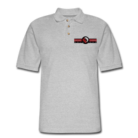 Custom Design- "DISCOUNT FLOORING SOLUTIONS" Men's Pique Polo Shirt - heather gray