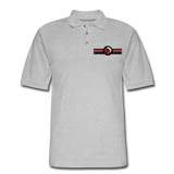 Custom Design- "DISCOUNT FLOORING SOLUTIONS" Men's Pique Polo Shirt - heather gray