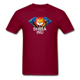 Crypto gear- "SHIBA INU DIAMOND" Unisex Classic T-Shirt - burgundy