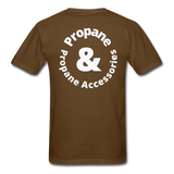 Custom Designs- "HANK HILL PROPANE" Unisex Classic T-Shirt - brown