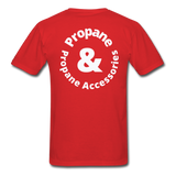 Custom Designs- "HANK HILL PROPANE" Unisex Classic T-Shirt - red
