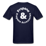 Custom Designs- "HANK HILL PROPANE" Unisex Classic T-Shirt - navy