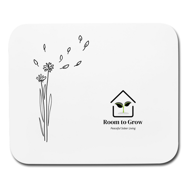 ROOM TO GROW Mouse pad Horizontal - white