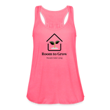 RTG Women's Flowy Tank Top by Bella - neon pink